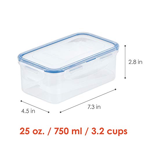 LocknLock Easy Essentials Food Storage lids/Airtight containers, BPA Free, Butter-25 oz, Clear