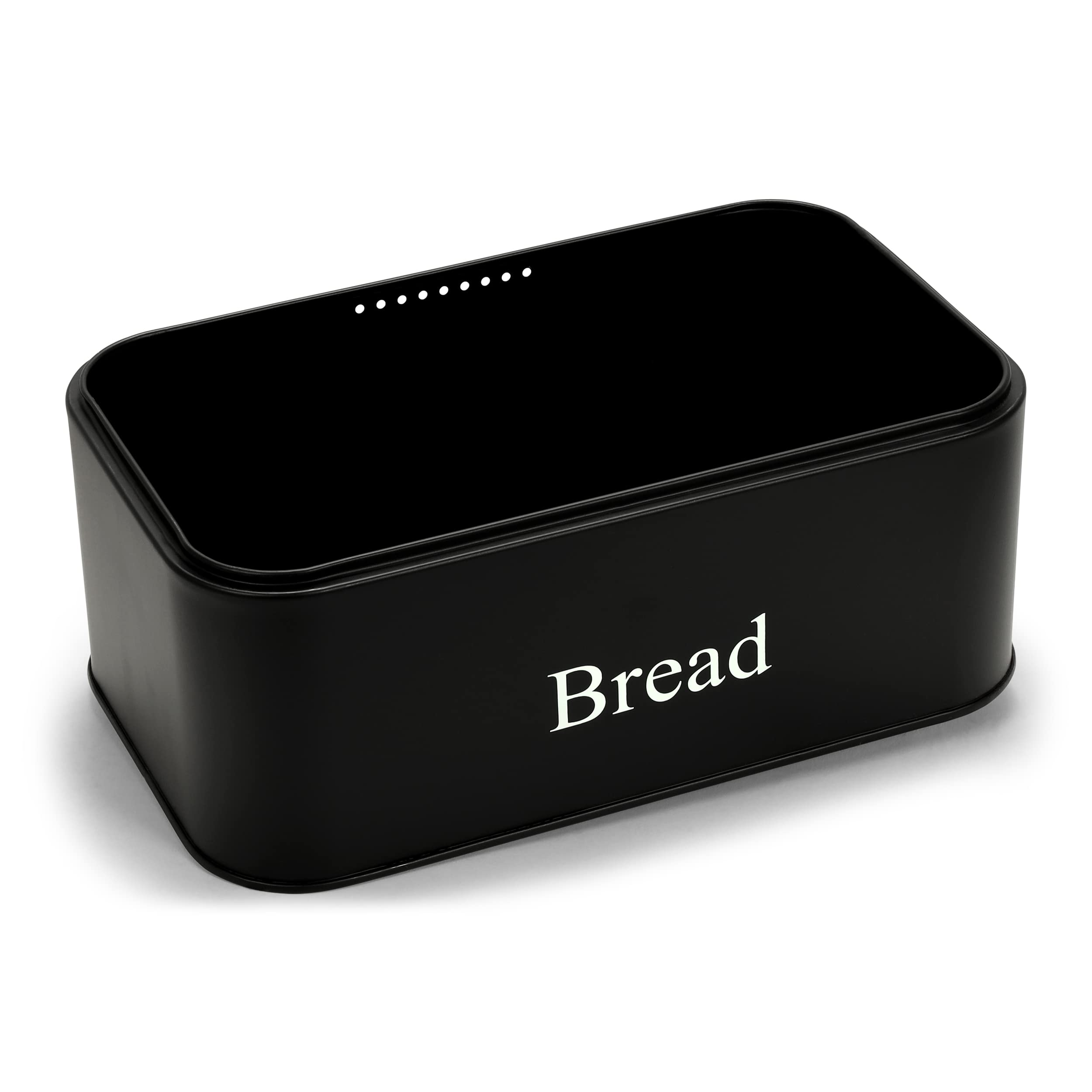 Simpli-Magic 79416 Bread Box Modern Farmhouse Design, Black, Standard