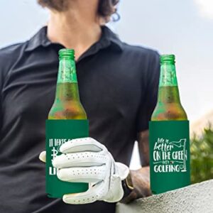 Funny Golf Can Cooler - Pop Nordic 12 Pack Golf Can Sleeve for Beer, Reusable Neoprene Beer Cozy Bulk for Golf Game Party Supplies, Great Golf Gifts for Men