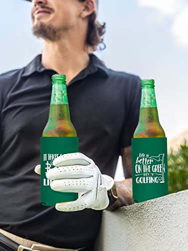 Funny Golf Can Cooler - Pop Nordic 12 Pack Golf Can Sleeve for Beer, Reusable Neoprene Beer Cozy Bulk for Golf Game Party Supplies, Great Golf Gifts for Men