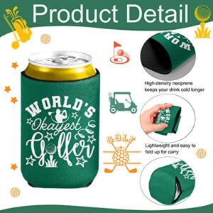 Funny Golf Can Cooler - Pop Nordic 12 Pack Golf Can Sleeve for Beer, Reusable Neoprene Beer Cozy Bulk for Golf Game Party Supplies, Great Golf Gifts for Men