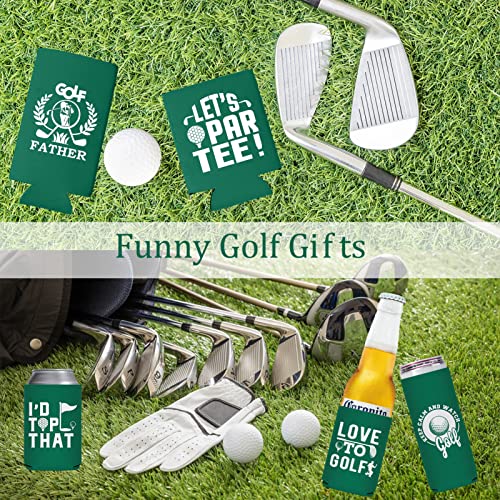 Funny Golf Can Cooler - Pop Nordic 12 Pack Golf Can Sleeve for Beer, Reusable Neoprene Beer Cozy Bulk for Golf Game Party Supplies, Great Golf Gifts for Men