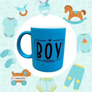 #BOYMOM | Boy Mom | 11 OZ Matte Custom Boy Mama Coffee Mug - Mom Mug - New Mom Cup Mother of Boys Wine Tumbler Best Mom Coffee Mug Tumbler