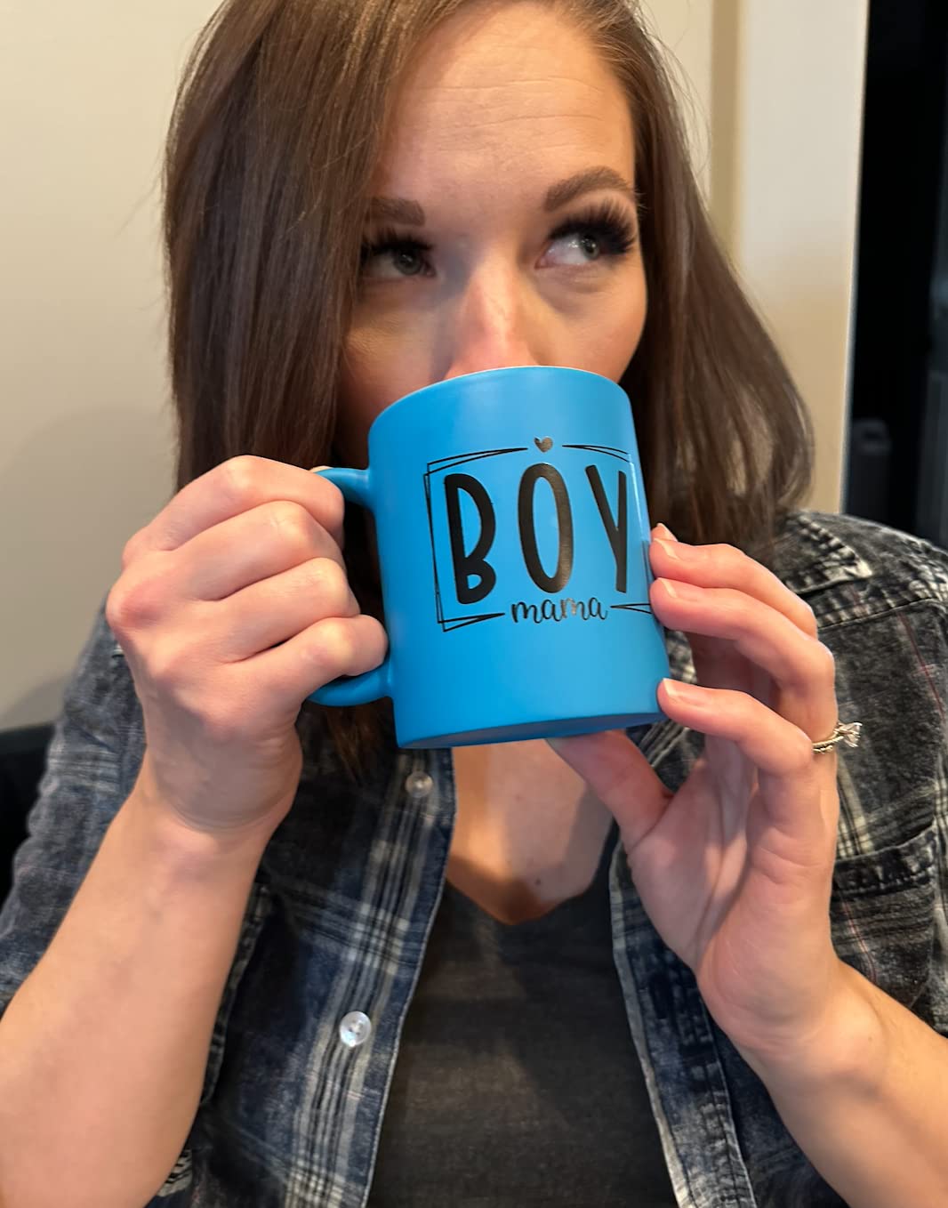 #BOYMOM | Boy Mom | 11 OZ Matte Custom Boy Mama Coffee Mug - Mom Mug - New Mom Cup Mother of Boys Wine Tumbler Best Mom Coffee Mug Tumbler