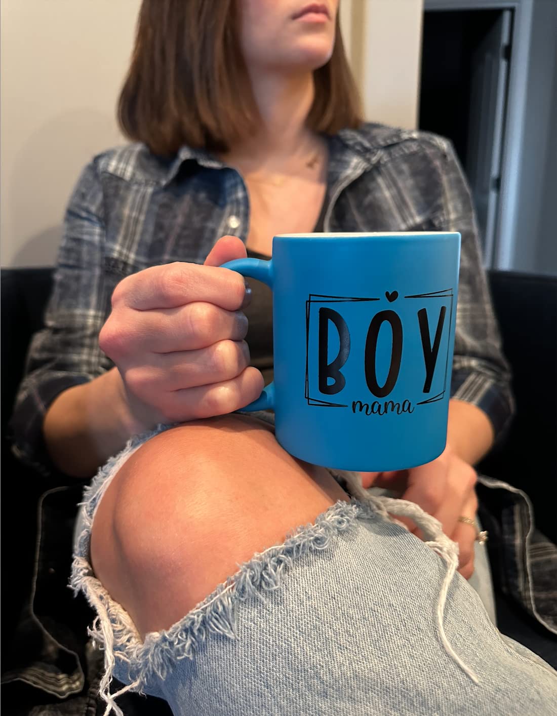 #BOYMOM | Boy Mom | 11 OZ Matte Custom Boy Mama Coffee Mug - Mom Mug - New Mom Cup Mother of Boys Wine Tumbler Best Mom Coffee Mug Tumbler