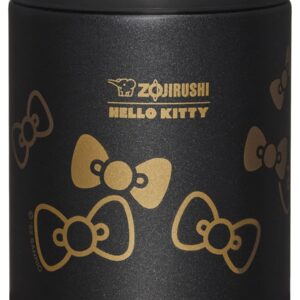 Zojirushi SW-EAE50KTBA Stainless Steel Food Jar, 17-Ounce, Hello Kitty Collection Black