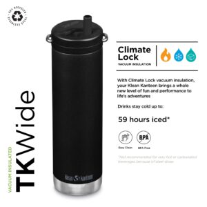 Klean Kanteen TKWide 20oz (w/Twist Cap) - Black