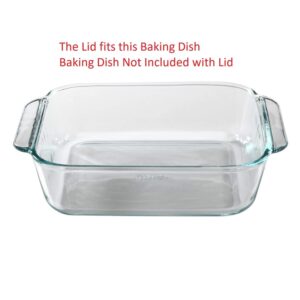 Pyrex 222-PC 2qt Blue Replacement Food Storage Lid Made in The USA (Will NOT fit the Easy Grab Dish C-222)