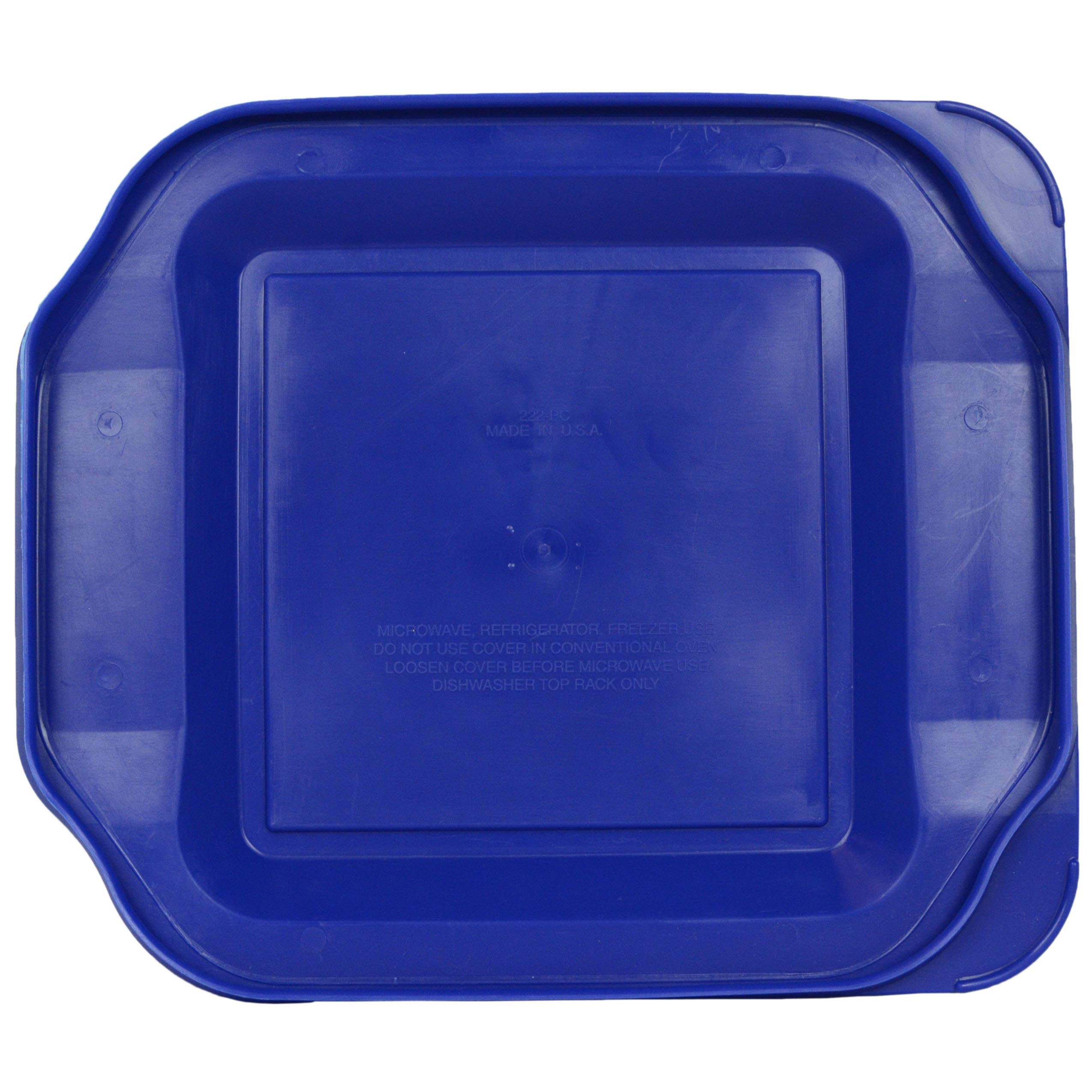 Pyrex 222-PC 2qt Blue Replacement Food Storage Lid Made in The USA (Will NOT fit the Easy Grab Dish C-222)