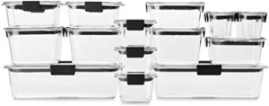 rubbermaid storage container set, clear