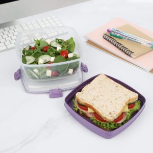 Sistema 1.63L Salad & Sandwich, 1.63 L, Assorted Colours