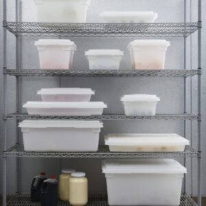 Rubbermaid Commercial Products Food Storage Box/Tote for Restaurant/Kitchen/Cafeteria, 8.5 Gallon, White (FG350800WHT)