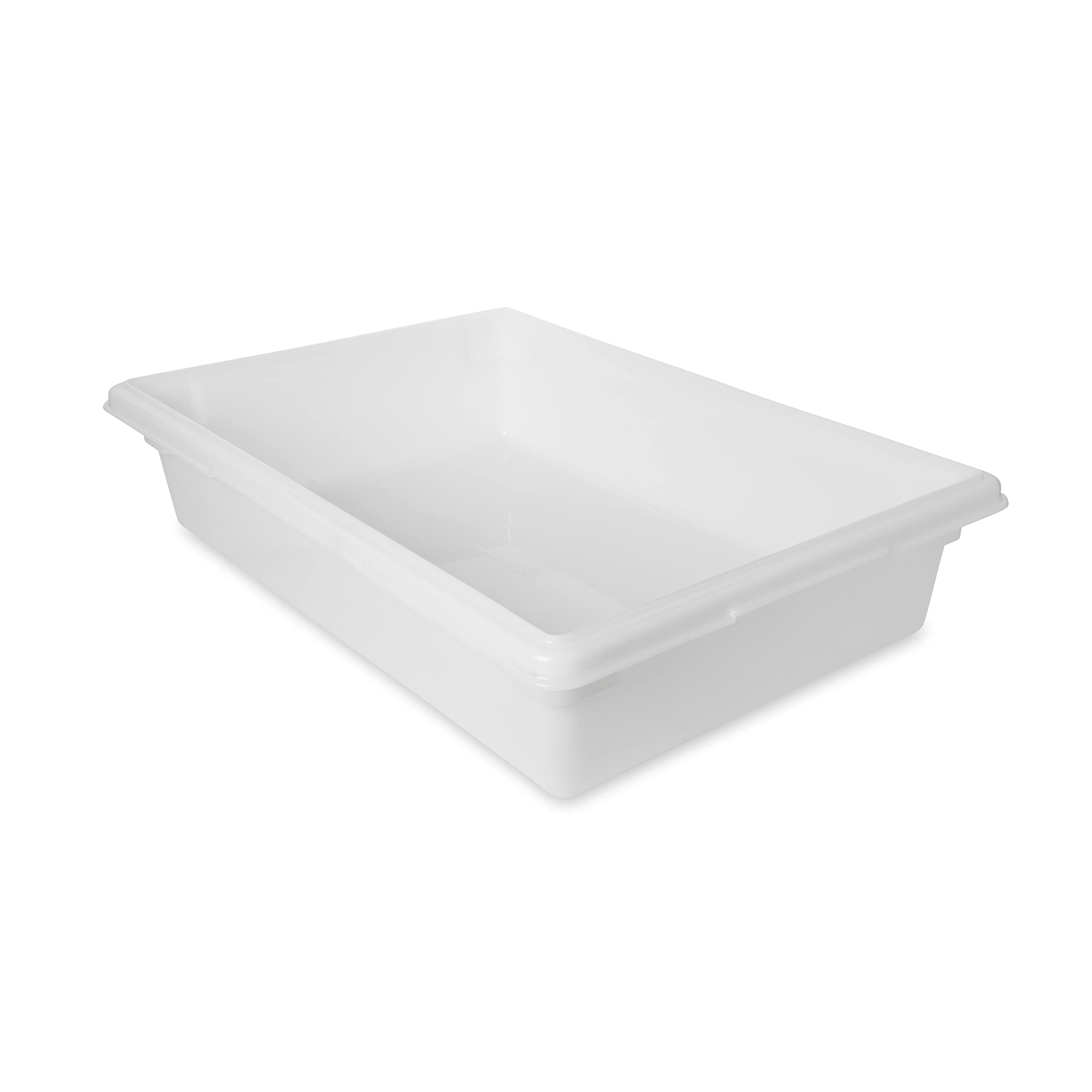 Rubbermaid Commercial Products Food Storage Box/Tote for Restaurant/Kitchen/Cafeteria, 8.5 Gallon, White (FG350800WHT)