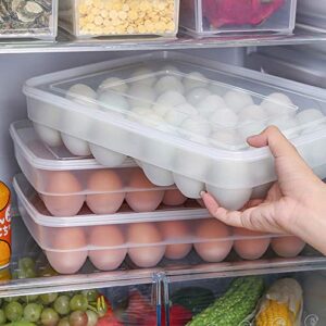 afxobo 34 grid egg storage box food container egg refrigerator storage box household kitchen transparent box egg box shelf