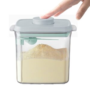 haivebo formula container dispenser 1700ml / 1.85qt airtight formula container with scoop scraper bpa free food storage container non slip large capacity