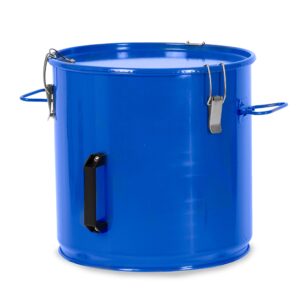 crutello grease disposal bucket - 6 gallon fryer oil disposal caddy transport container with locking lid for hot cooking oil