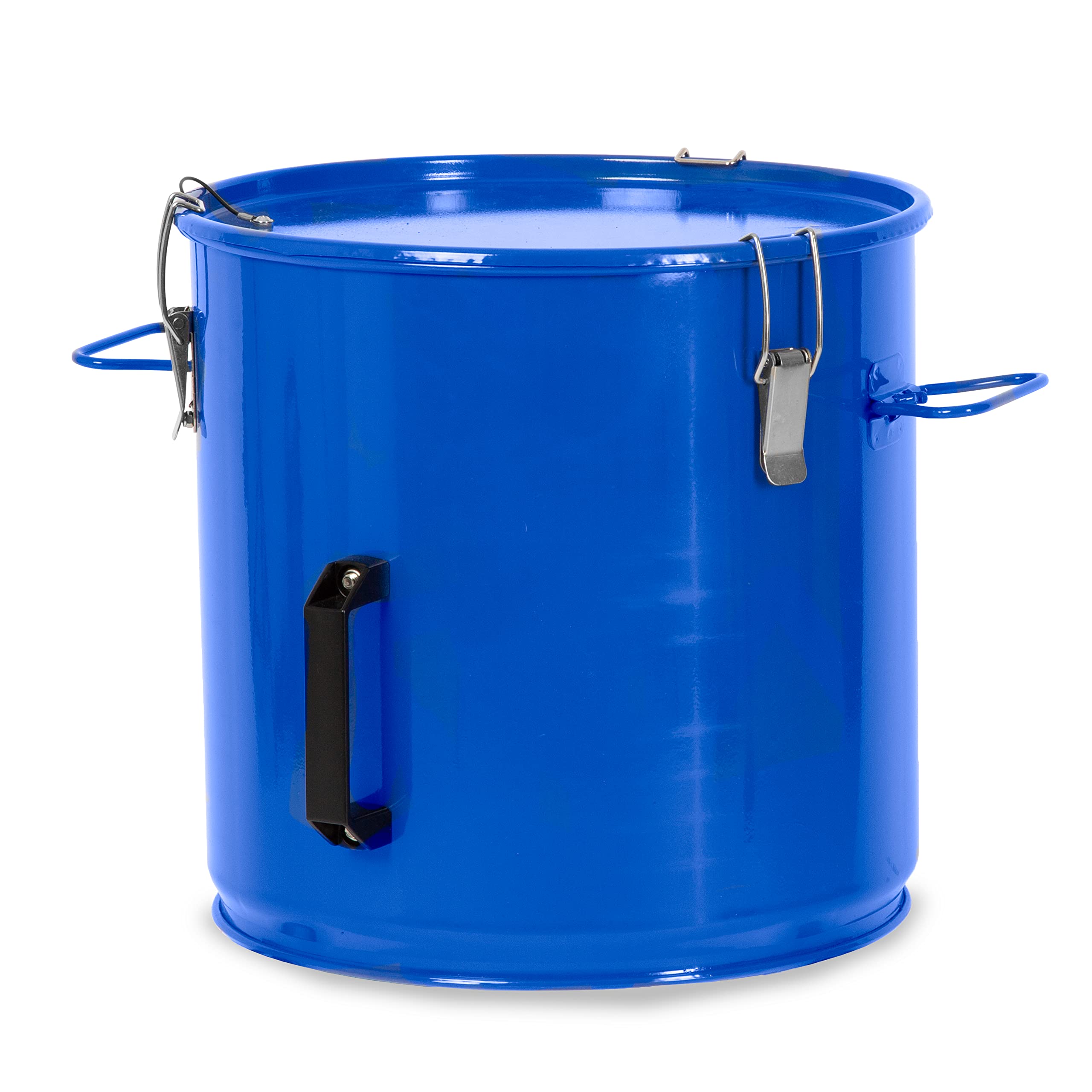 Crutello Grease Disposal Bucket - 6 Gallon Fryer Oil Disposal Caddy Transport Container with Locking Lid for Hot Cooking Oil