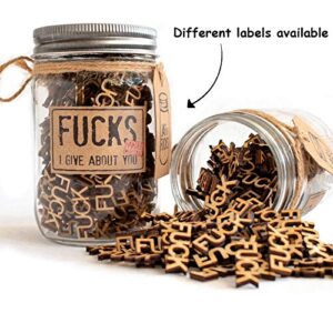 "FU*cks to Give" Jar of F Gag Gift Swear Jar