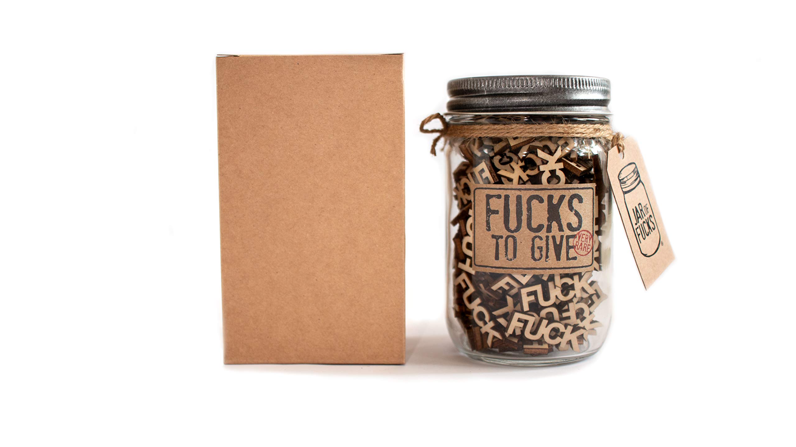 "FU*cks to Give" Jar of F Gag Gift Swear Jar