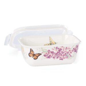 Lenox 892524 Butterfly Meadow Rectangle Food Storage Container