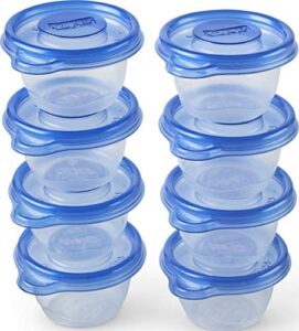 glad food storage containers - mini round containers - 4 ounce - 8 containers