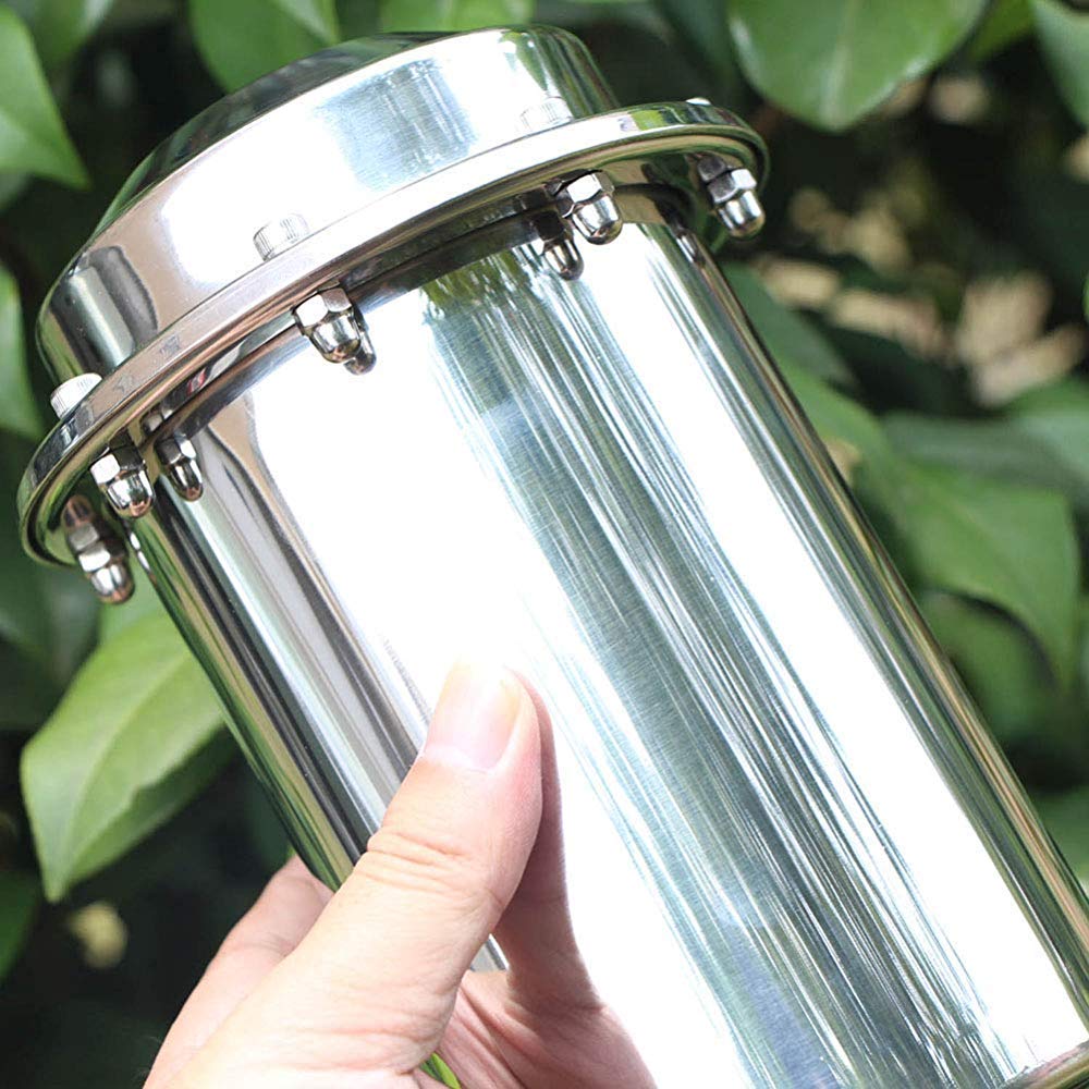 Peiyu 7.9" Stainless Steel Time Capsule Waterproof Anti-Corrosion Container Gift for Future