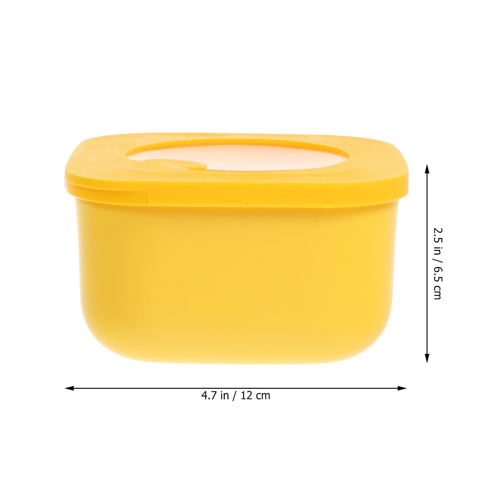 Kichvoe 4.7 * 2.5'' Sliced Cheese Container for Fridge Plastic Storage Containers with Lid Butter Cheese Slice Storage Box for Food Storage-S