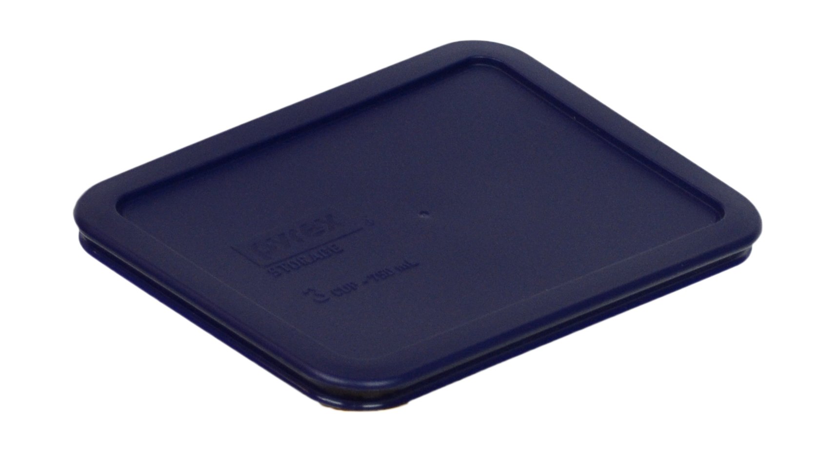 Pyrex Bundle - 6 Items: 7210-PC 3-Cup Blue Plastic Food Storage Lids