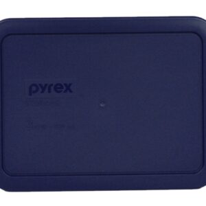 Pyrex Bundle - 6 Items: 7210-PC 3-Cup Blue Plastic Food Storage Lids