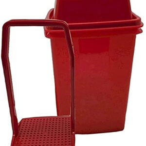 Tupperware Large Square 2 Quart Pick a Deli Container in Red