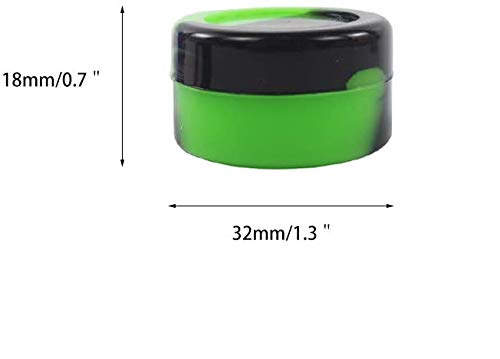 Gentcy Silicone 5ml Lots Silicone Container Box 18 colors 100pcs