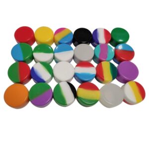 Gentcy Silicone 5ml Lots Silicone Container Box 18 colors 100pcs