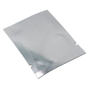 PABCK 500 Pack 2x2.8 inch (1.6x2.4 inch Inside Size) Clear Front Mylar Heat Seal Pouch Foil Bulk Food Storage Kitchen Packaging Vacuum Wrapping