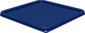 carlisle foodservice products cfs squares plastic food storage lid 12-22 quart royal blue
