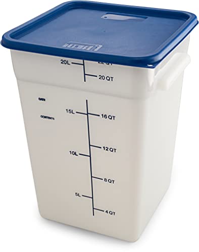 Carlisle FoodService Products CFS Squares Plastic Food Storage Lid 12-22 Quart Royal Blue