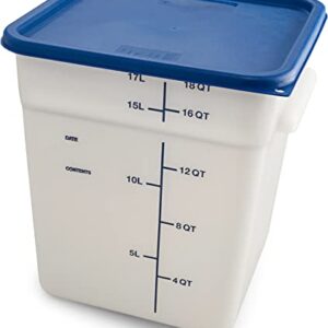 Carlisle FoodService Products CFS Squares Plastic Food Storage Lid 12-22 Quart Royal Blue