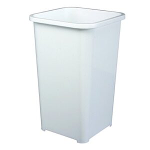 knape & vogt qt27pb-w replacement trash can, 17.81-inch by 10.65-inch by 10.65-inch,white