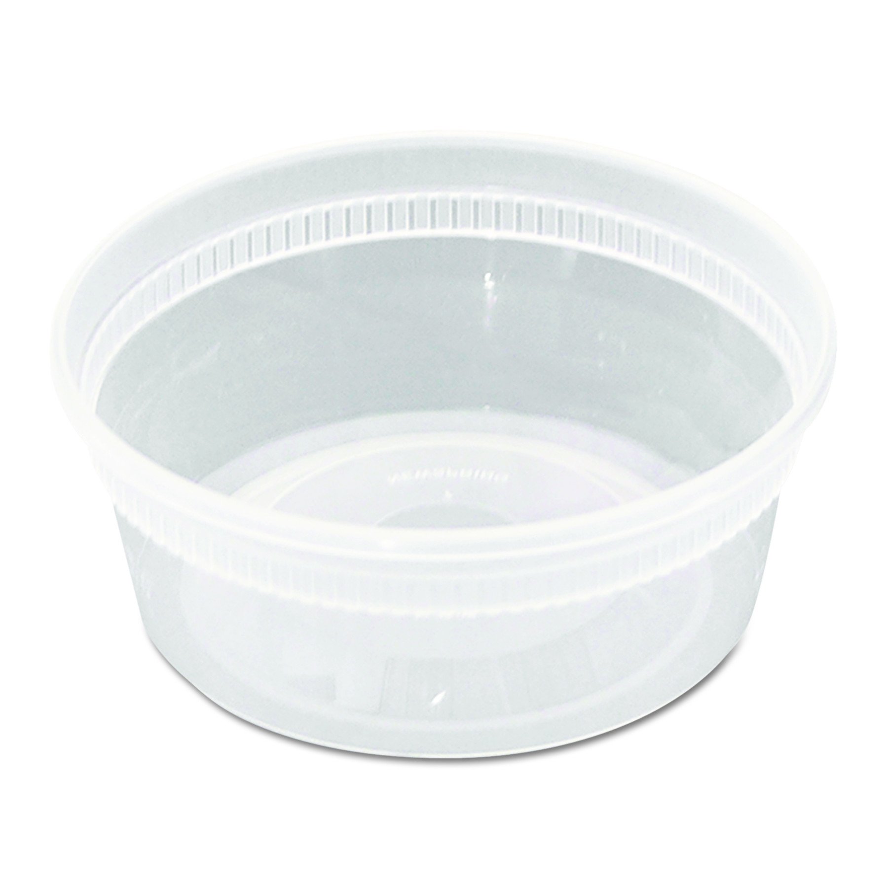 Pactiv YL2508 Delitainers, 1 Compartment, 8 oz, 1.33" Length, 1.13" Width, 2.18" Height, Clear (Pack of 240)