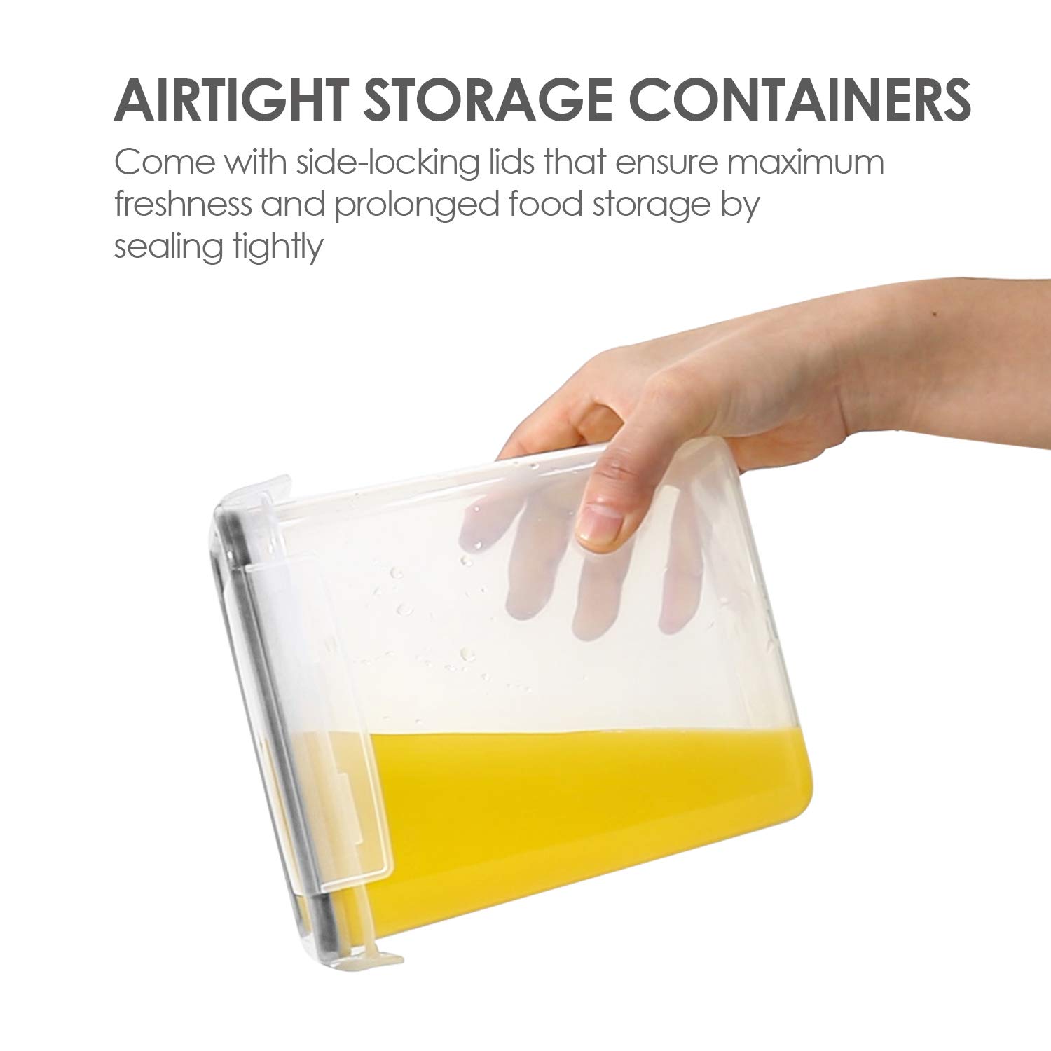 Vtopmart 24 pcs Airtight Food Storage Containers and 6PCS Food Storage Bins