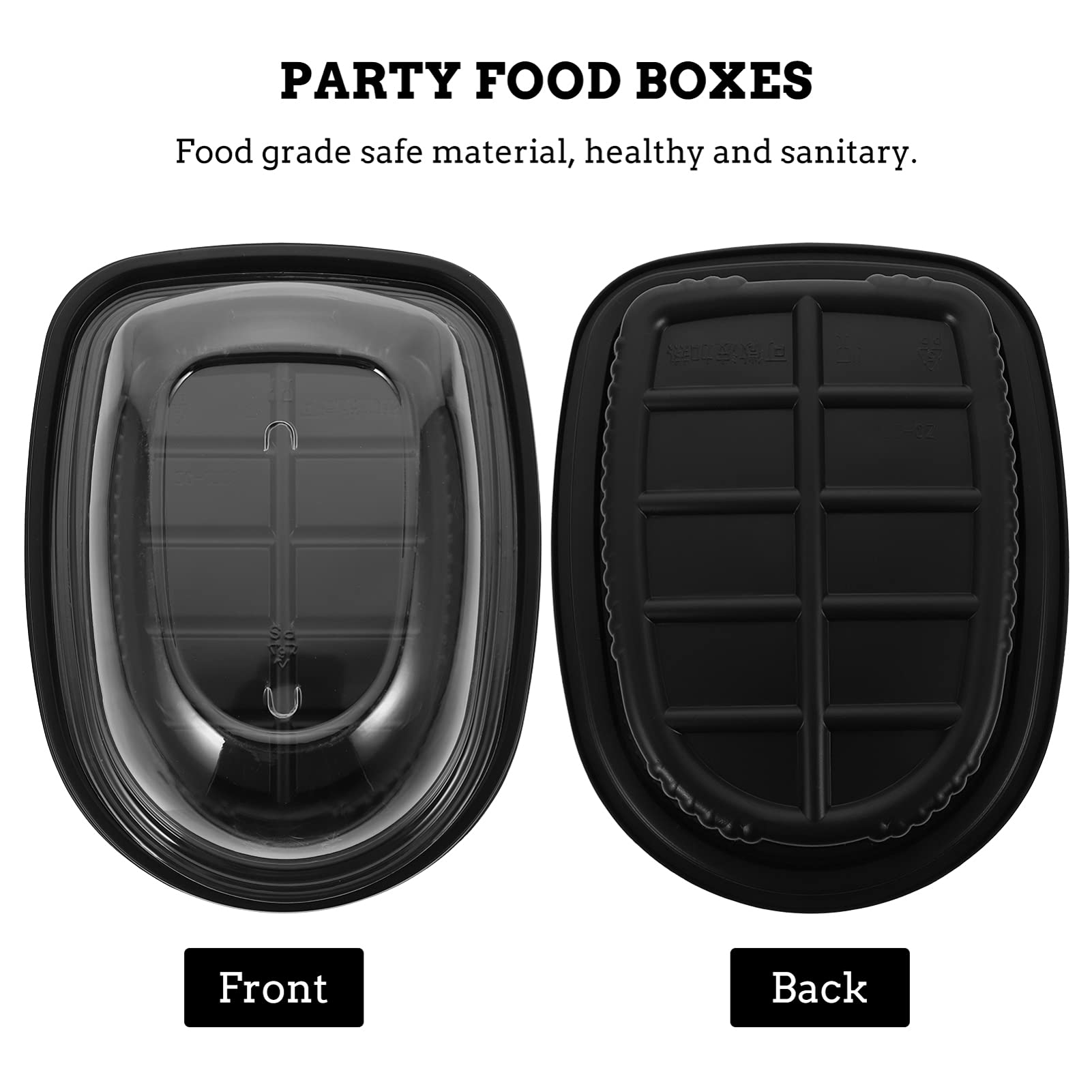 Meal chicken roaster container Prep Boxes Rectangular Turkey Roast Chicken Roast Duck Boxes Carrier Take Out Food Containers Meal Storage Containers For Cake Roast Chicken Duck fried chicken box 10Pcs