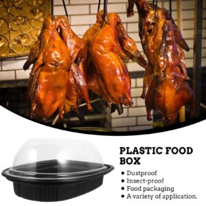 Meal chicken roaster container Prep Boxes Rectangular Turkey Roast Chicken Roast Duck Boxes Carrier Take Out Food Containers Meal Storage Containers For Cake Roast Chicken Duck fried chicken box 10Pcs