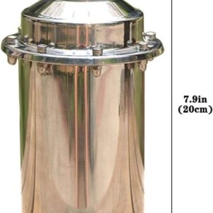 Time Capsule (Vertical) Anti-Corrosion Waterproof Stainless Steel Capsule Container Durable for Future Graduation Gift