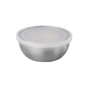 Tramontina Covered Round Container Set w/Frosted Lids Stainless Steel 3 Pc, 80204/020DS