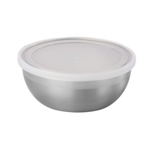 Tramontina Covered Round Container Set w/Frosted Lids Stainless Steel 3 Pc, 80204/020DS