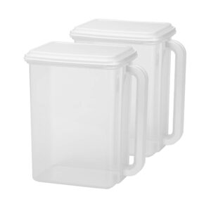 buddeez 25302w-onl store 'n pour storage dispenser 46 cup-white/clear, 2 count