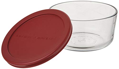 Anchor Hocking 4 Cup Food Storage Containers with Red Lids (3)