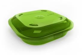 Preserve Preserve2Go Reusable Take Out Food Storage Containers, 9"x9"x3", Apple Green
