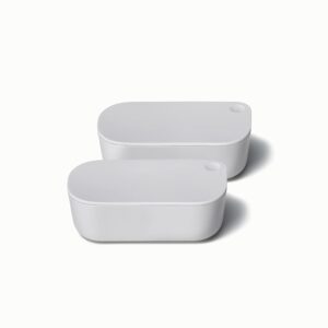 caraway 2pc dash inserts - dash ramekins w/lid - easy to store, non toxic - perfect for sauces, garnish, & small snack or sides