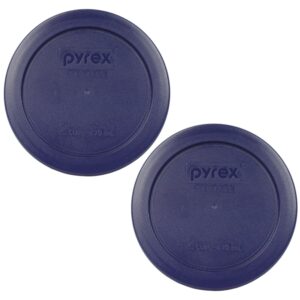 Pyrex Blue (1) 7211-PC, (1) 7210-PC, (1) 7402-PC, (1) 7201-PC, (2) 7200-PC, & (1) 7202-PC Plastic Replacement Food Storage Lids, Made in the USA