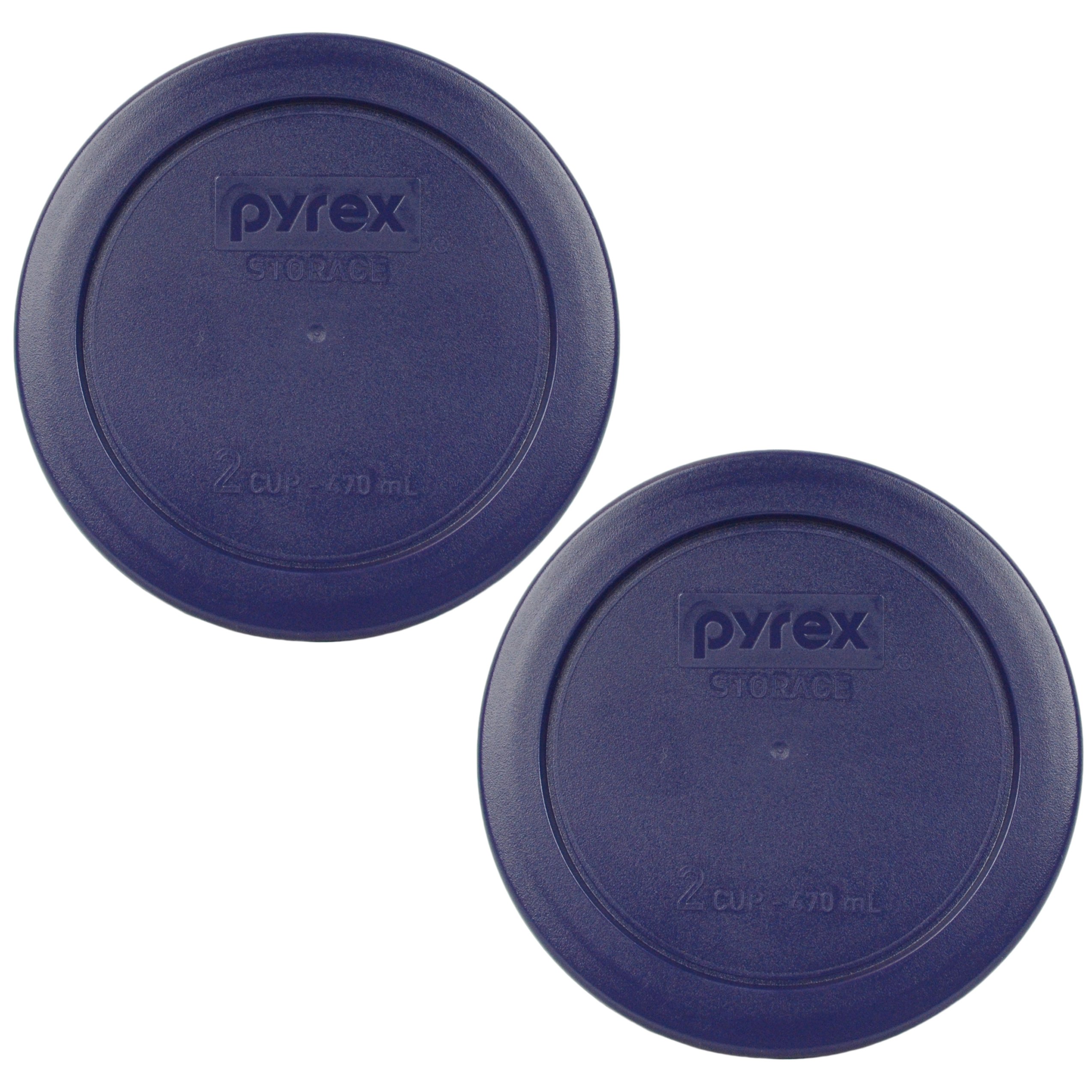 Pyrex Blue (1) 7211-PC, (1) 7210-PC, (1) 7402-PC, (1) 7201-PC, (2) 7200-PC, & (1) 7202-PC Plastic Replacement Food Storage Lids, Made in the USA